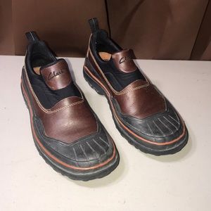 Clark’s Brown Leather Duck Shoe Muckers Waterproof